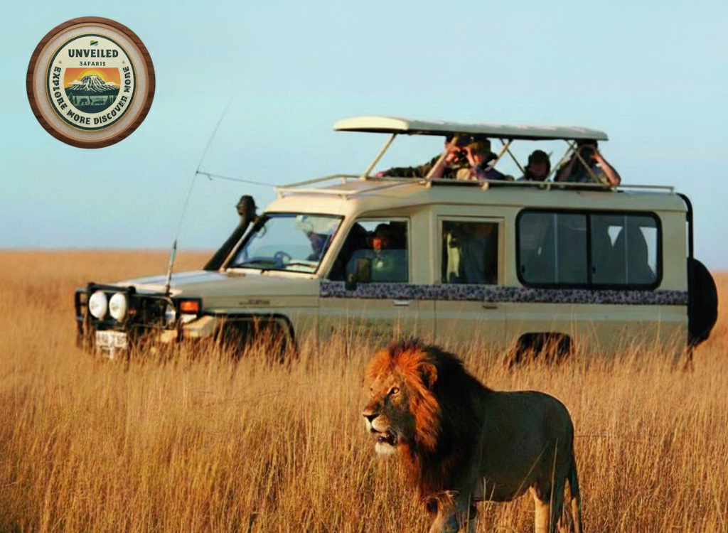 Safari guide with elephant